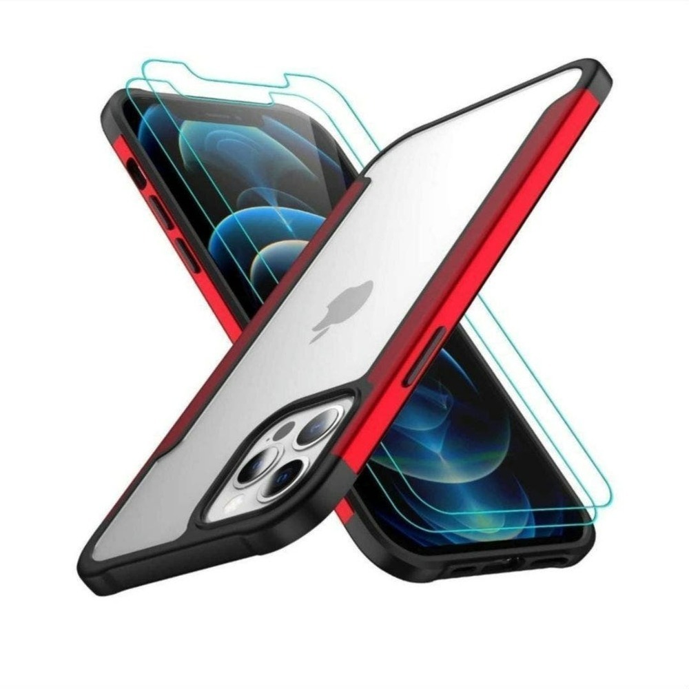AEDILYS Compatible with iPhone 12 pro max Case[Airbag Series] with [2xScreen Pro